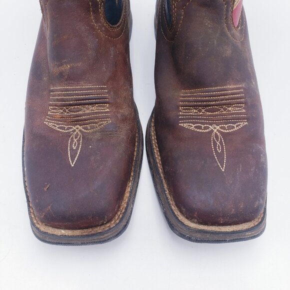 Durango Women's Lady Rebel Patriotic 10" Square Toe Western Flag Boot Size 11 - Picture 7 of 10